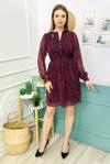154664 Astarli Bel Buzgulu Sifon Elbise